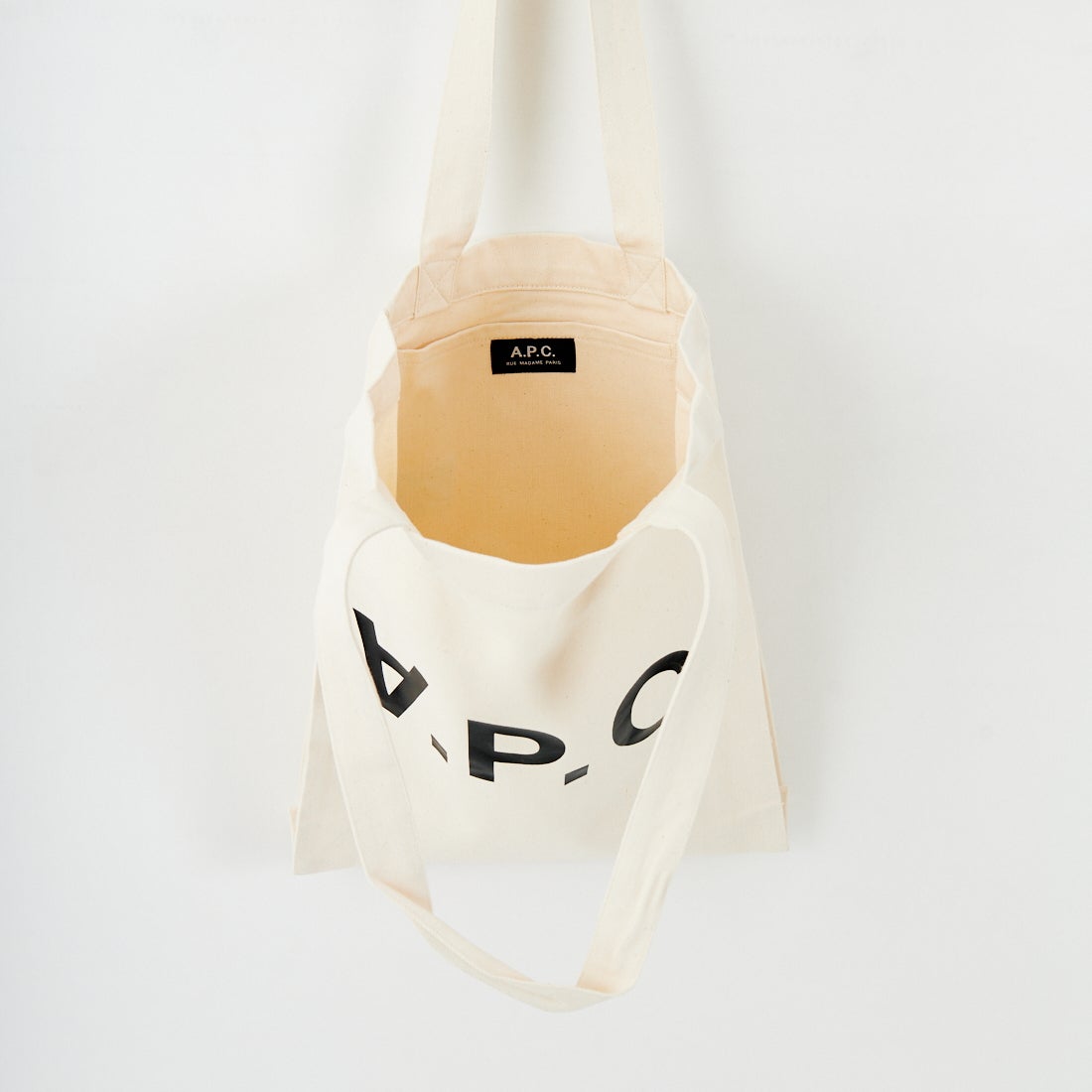 A.P.C. [アー・ペー・セー] LAURE デニムトートバッグ [TOTE-LAURE-BLACK-LOG] 91 ECRU