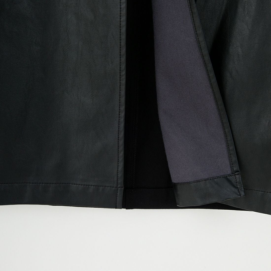 CHIGNON [シニヨン] フェイクレザーベイカースカート [2754-003KK] BLACK