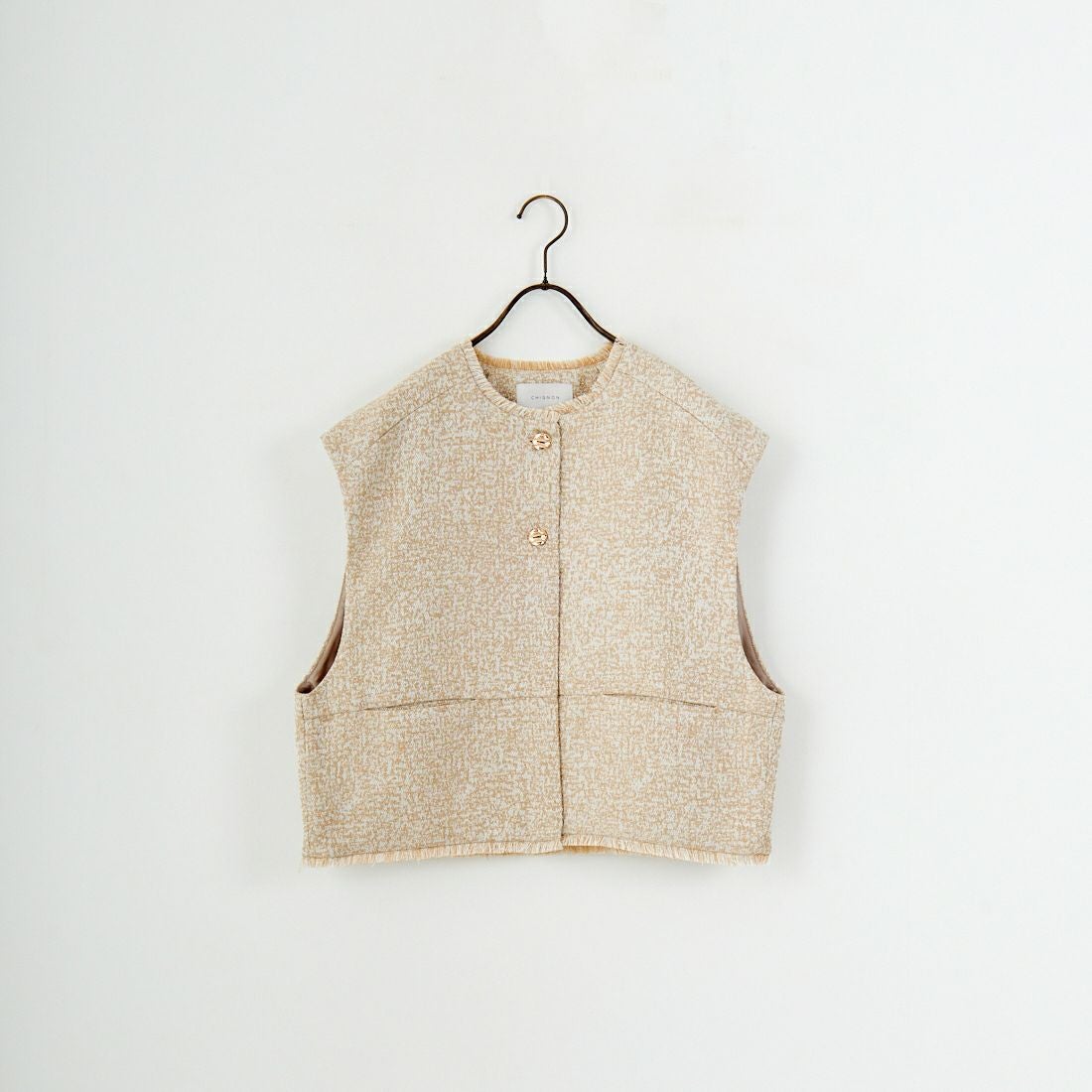 CHIGNON [シニヨン] ツイードショートベスト [4654-037MK]｜ジーンズ