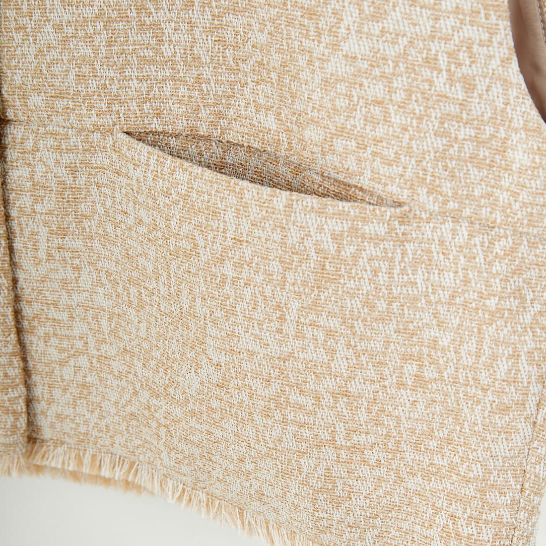 CHIGNON [シニヨン] ツイードショートベスト [4654-037MK] L.BEIGE