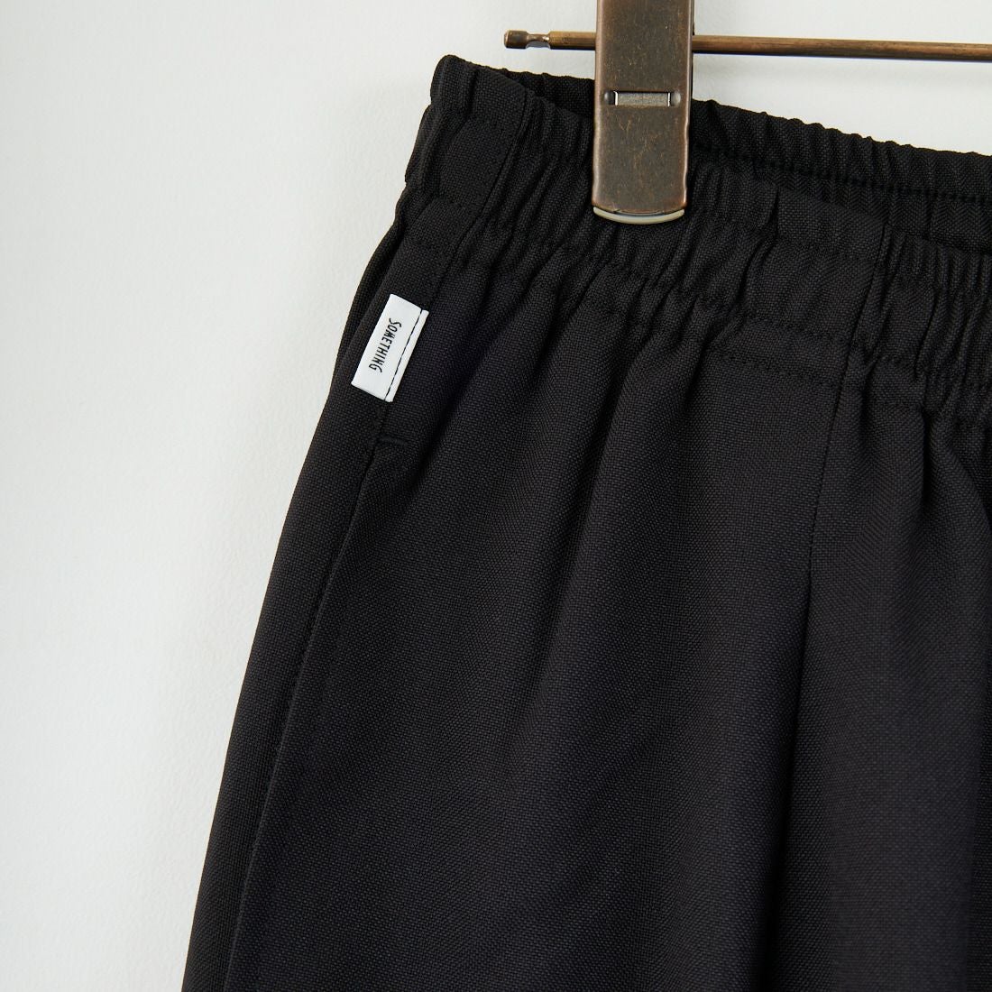 SOMETHING [サムシング] ウエストゴムSLワイドパンツ [SN9005] 5175 BLK