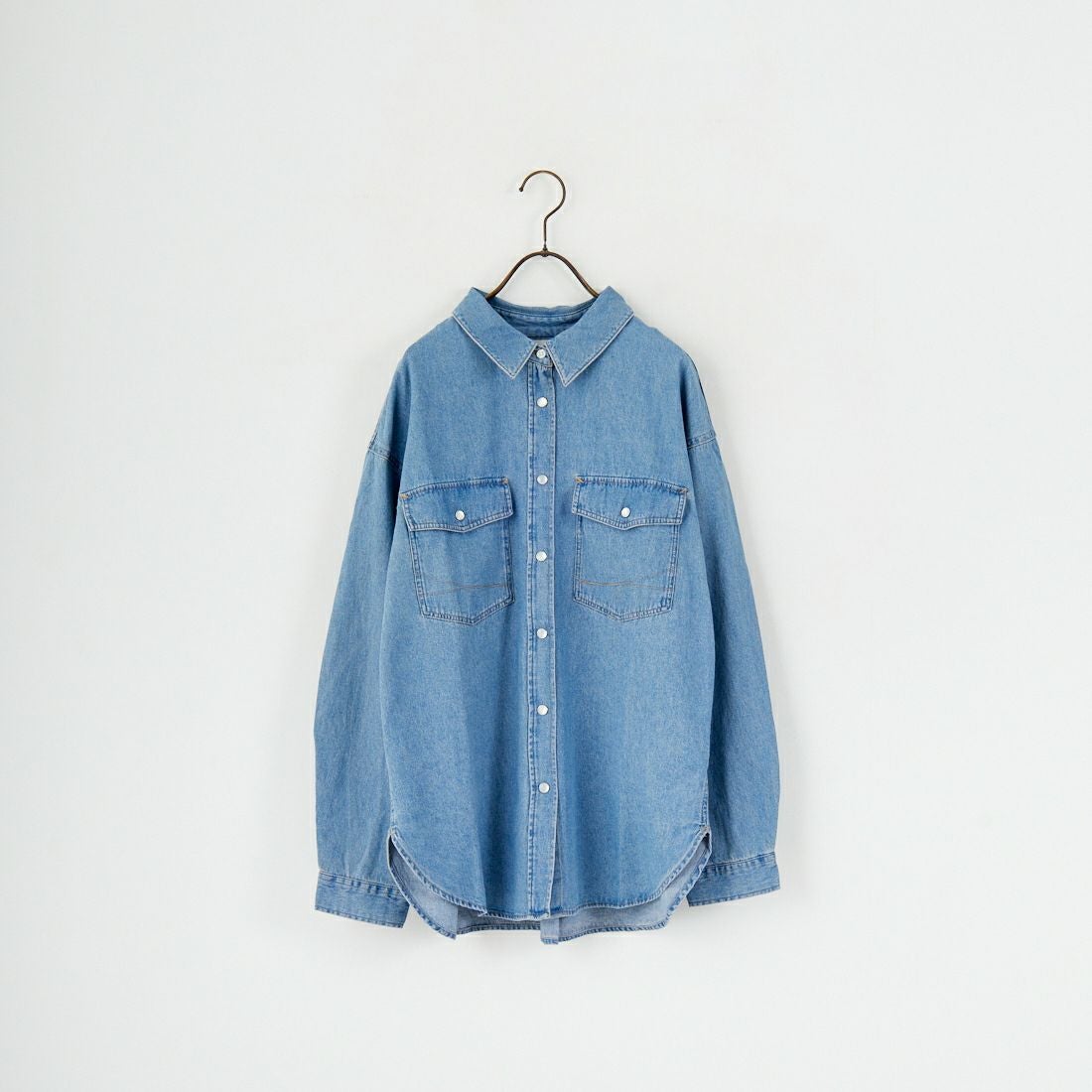 SOMETHING [サムシング] ビッグデニムシャツ [ST224] 198 M.BLUE