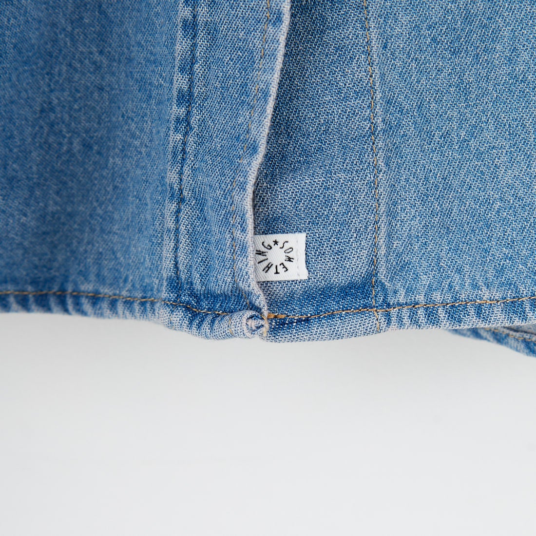 SOMETHING [サムシング] ビッグデニムシャツ [ST224] 198 M.BLUE