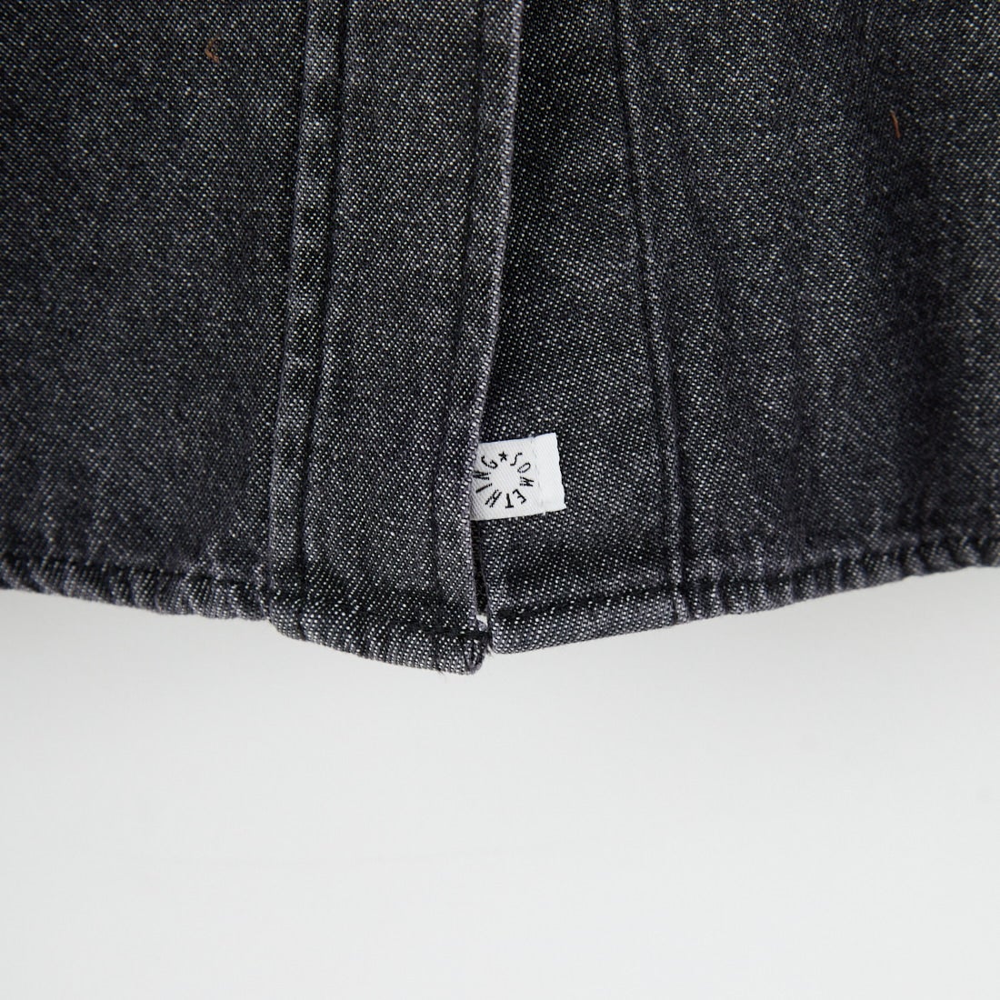 SOMETHING [サムシング] ビッグデニムシャツ [ST224] 183 BLACK