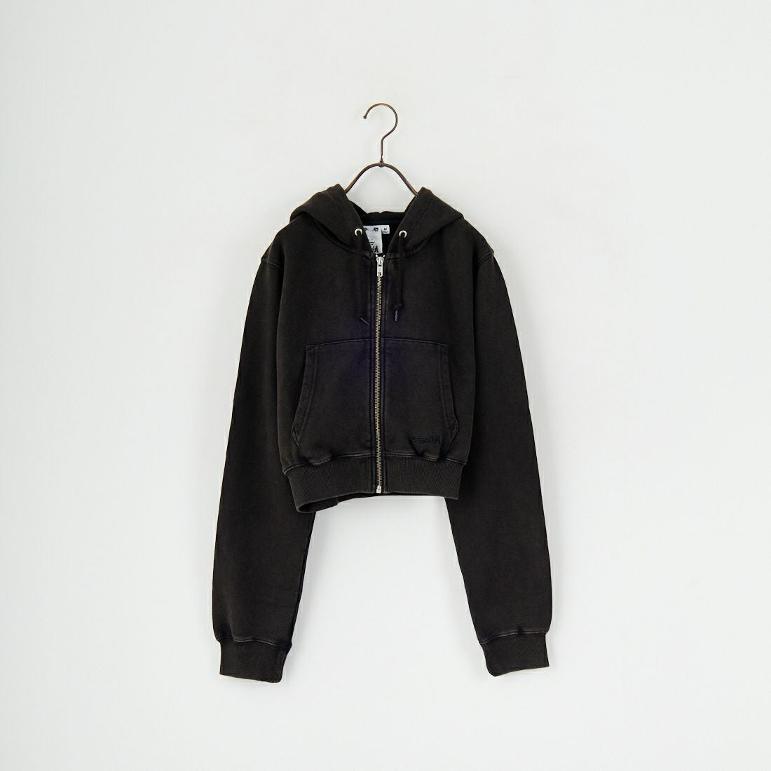 X-girl [エックスガール] ダスティコンパクトジップアップフーディ [105253012003] BLACK