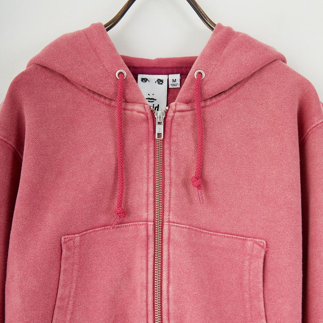 X-girl [エックスガール] ダスティコンパクトジップアップフーディ [105253012003] PINK