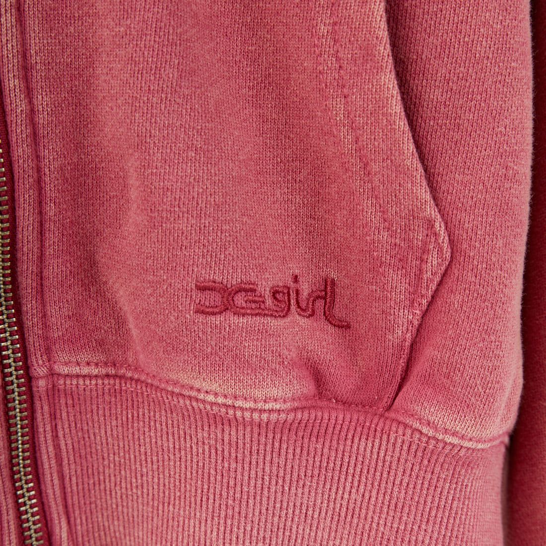 X-girl [エックスガール] ダスティコンパクトジップアップフーディ [105253012003] PINK