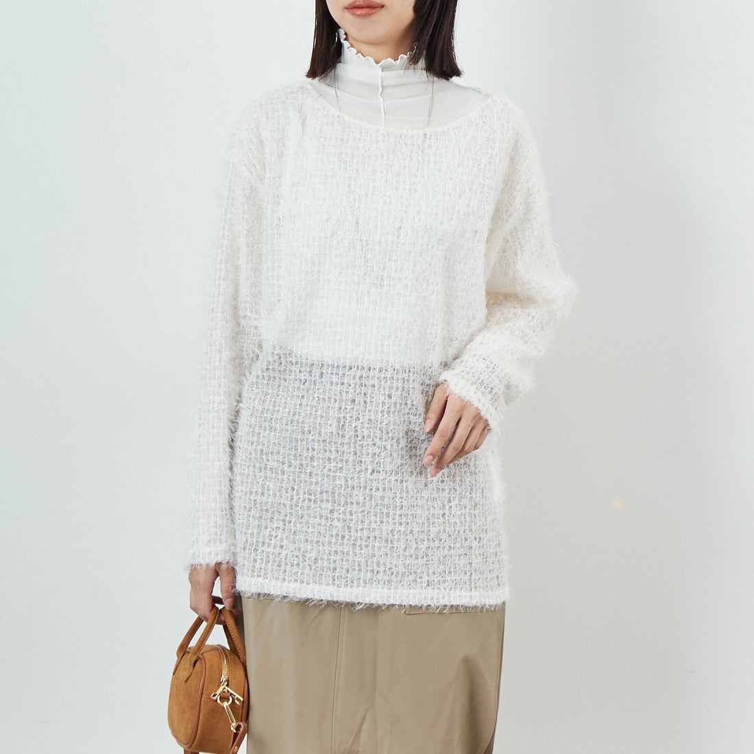 IVORY&&モデル身長：162cm 着用サイズ：F&&
