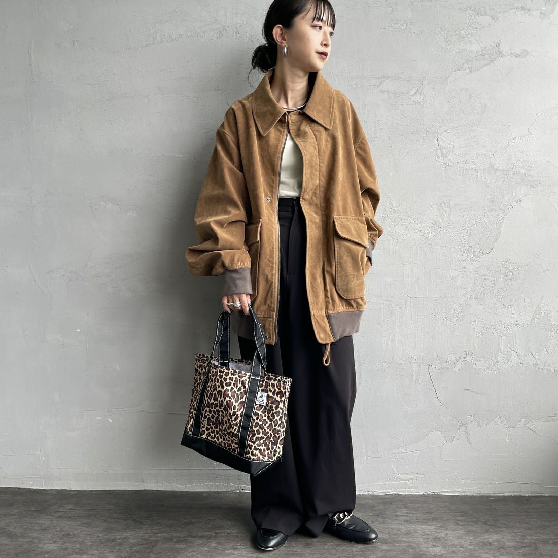 Drifter [ドリフター] ミディアムトートバッグ [DFV4615] B2 LEO/BLK