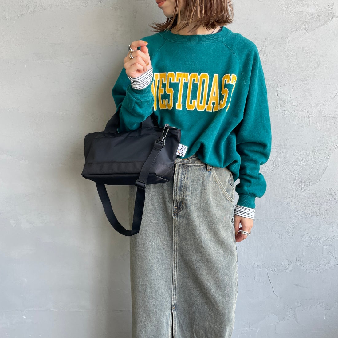 Drifter [ドリフター] ワイドトートバッグ [DFV4670] 01 BLK/BLK