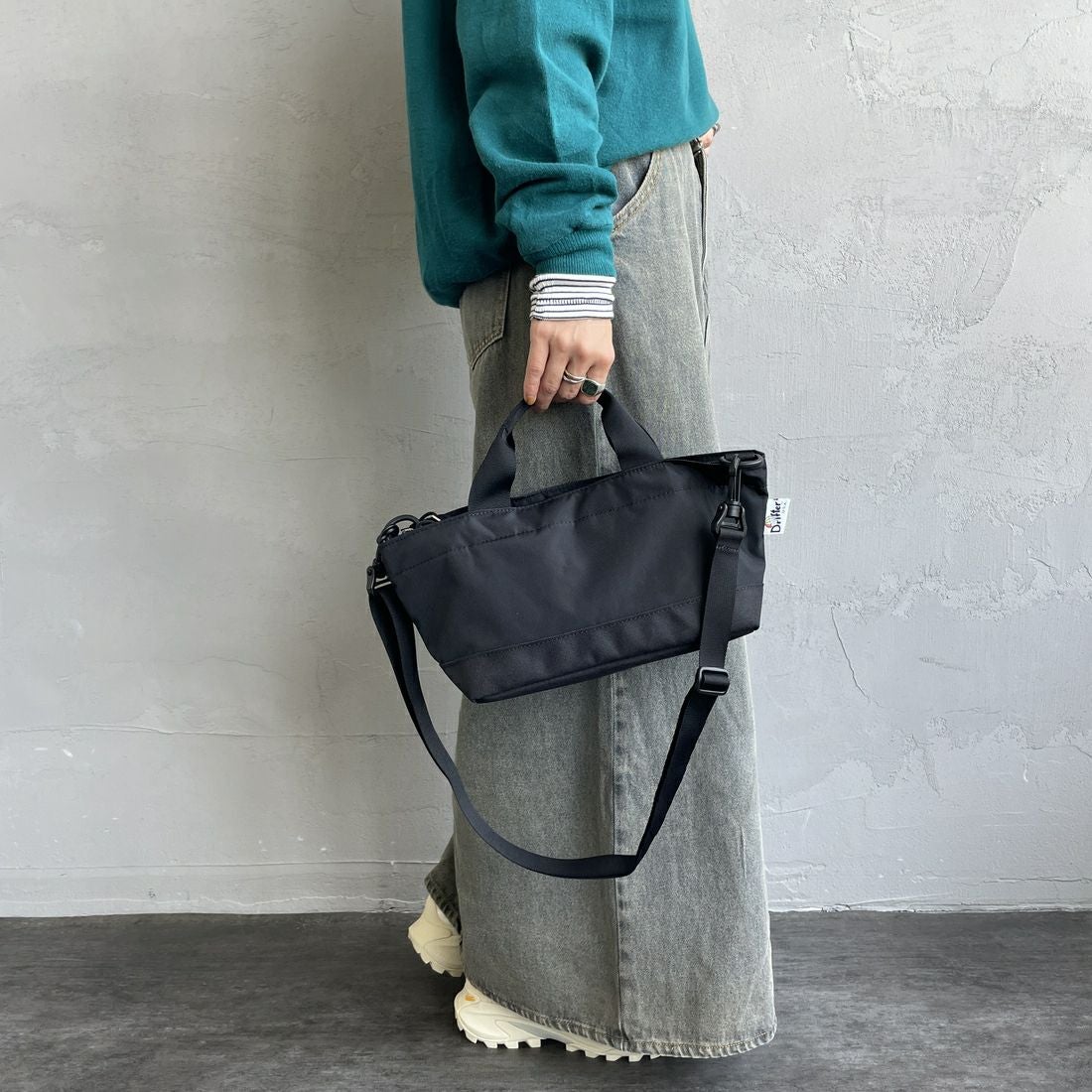 Drifter [ドリフター] ワイドトートバッグ [DFV4670] 01 BLK/BLK