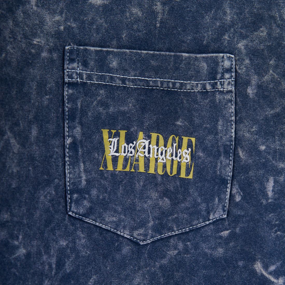 XLARGE [エクストララージ] ケミカルウォッシュ ロングスリーブポケットTシャツ [101253011019] NAVY