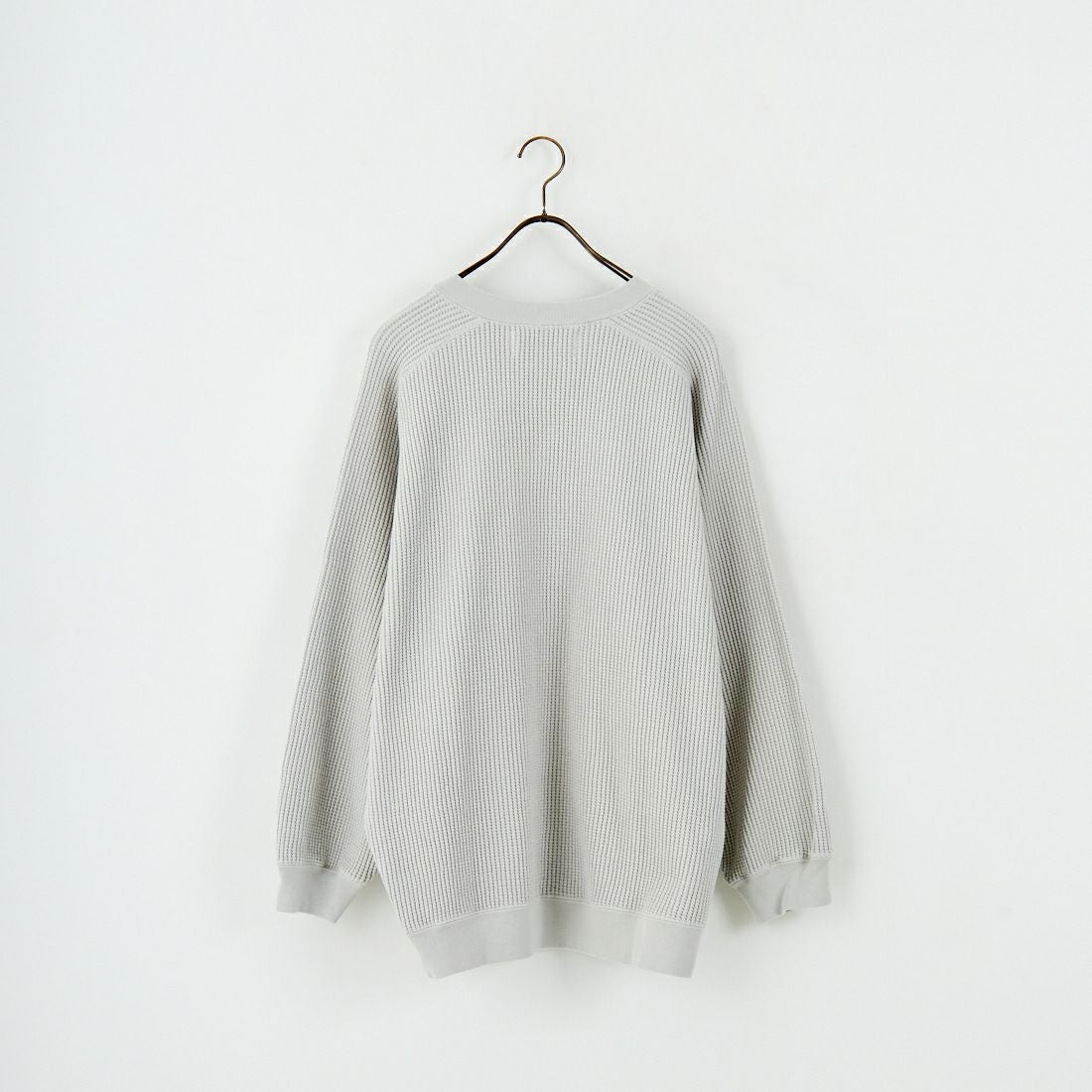 iori [イオリ] ビッグワッフルロングスリーブスウェット [IORI86] GREY