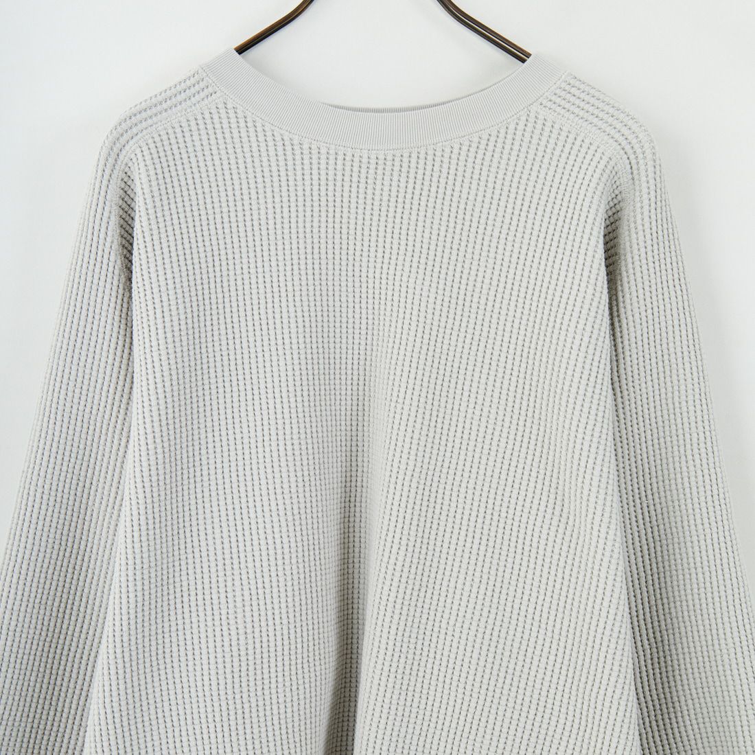 iori [イオリ] ビッグワッフルロングスリーブスウェット [IORI86] GREY