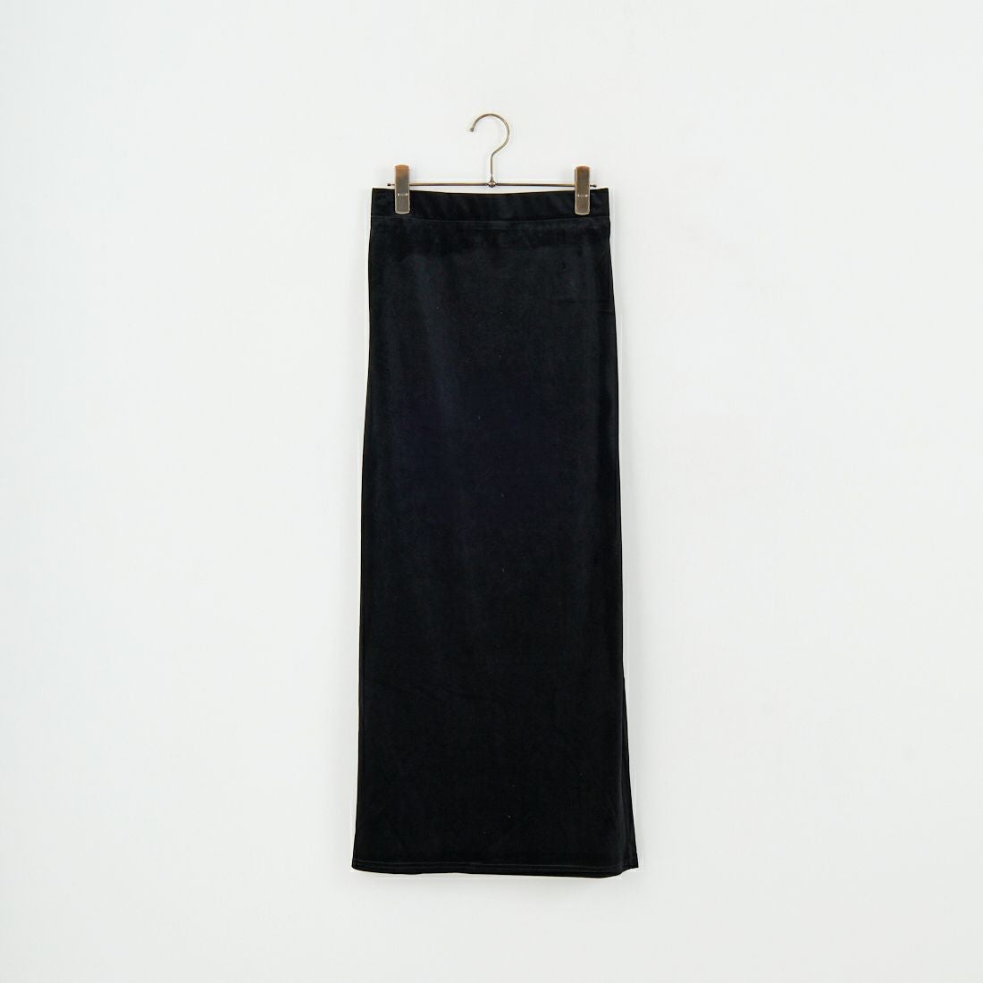 USINE [ユジーヌ] ベロアタイトスカート [IN2-SK-5] BLACK