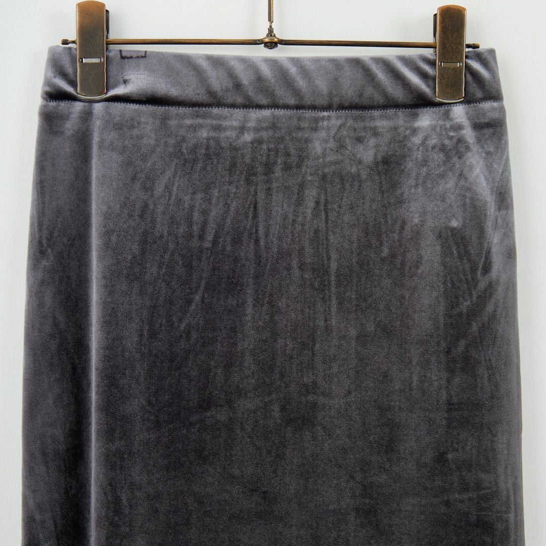 USINE [ユジーヌ] ベロアタイトスカート [IN2-SK-5] CHARCOAL