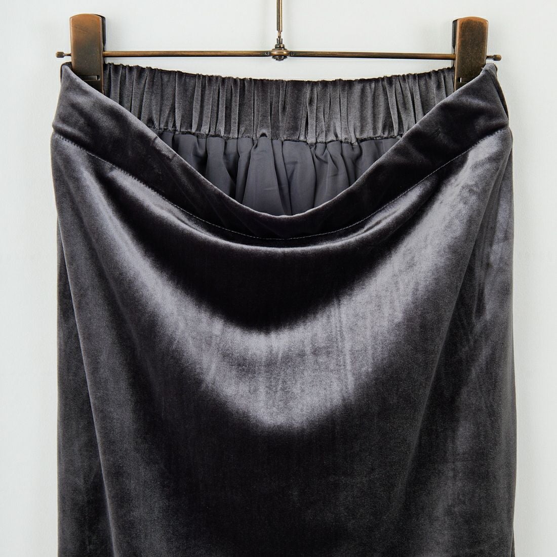 USINE [ユジーヌ] ベロアタイトスカート [IN2-SK-5] CHARCOAL