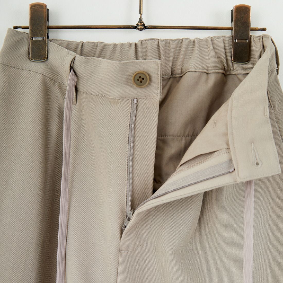 Noir Fabrik [ヌワールファブリック] ウエストドロー付カーブイージーパンツ [IN17-PT-5] KHK BEIGE