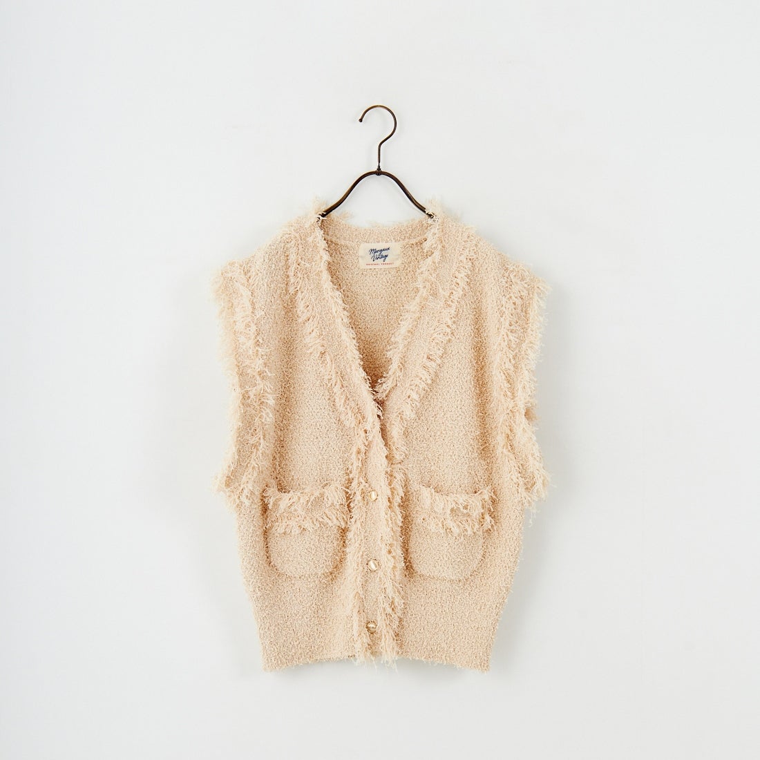 Margaux vintage [マルゴーヴィンテージ] ニットベスト [MG-KN-25068-A] BEIGE