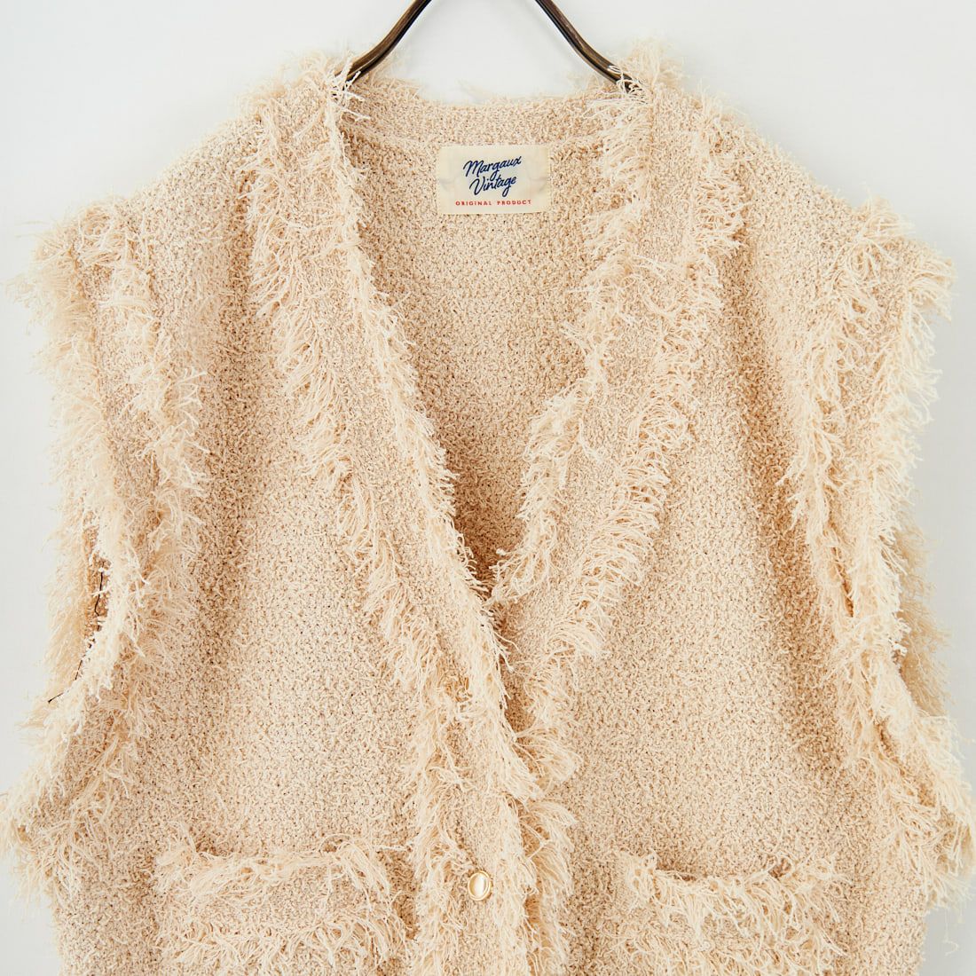 Margaux vintage [マルゴーヴィンテージ] ニットベスト [MG-KN-25068-A] BEIGE