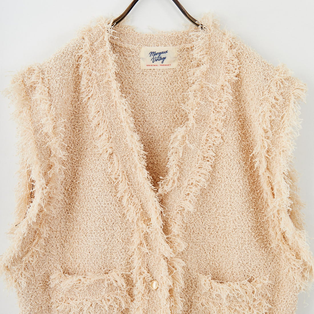 Margaux vintage [マルゴーヴィンテージ] ニットベスト [MG-KN-25068-A] BEIGE