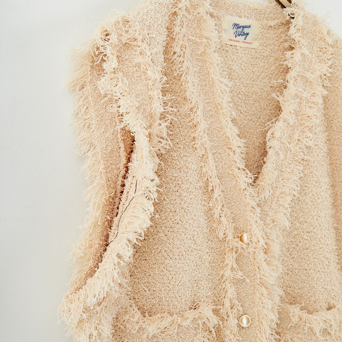 Margaux vintage [マルゴーヴィンテージ] ニットベスト [MG-KN-25068-A] BEIGE