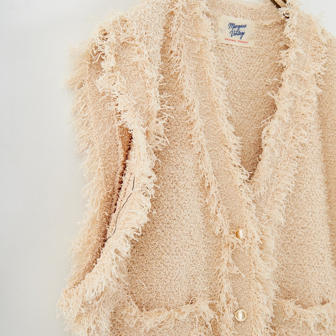 Margaux vintage [マルゴーヴィンテージ] ニットベスト [MG-KN-25068-A] BEIGE