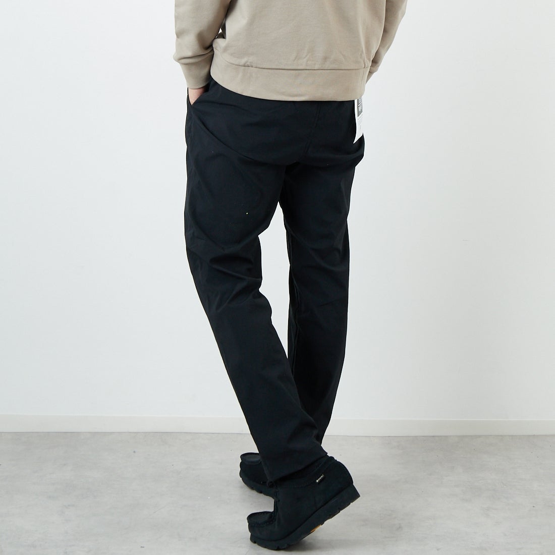 Jeans Factory Clothes [ジーンズファクトリークローズ] プライムフレックス1Pイージートラウザー [JFC-253-033] 61 BLK &&モデル身長：179cm 着用サイズ：XL&&