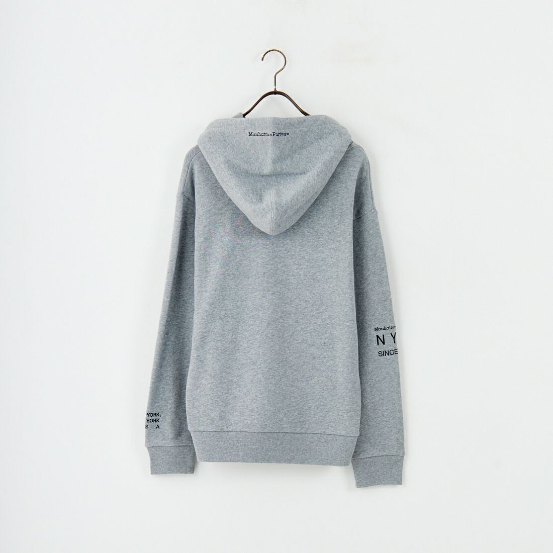 MANHATTAN PORTAGE [マンハッタンポーテージ] ロゴ刺繍スウェットフーディ [MP-M599] 04 H.GRAY
