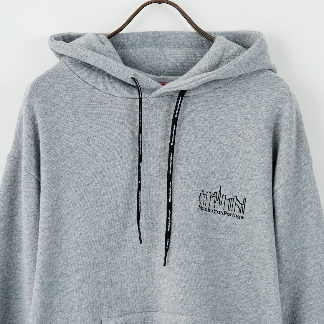 MANHATTAN PORTAGE [マンハッタンポーテージ] ロゴ刺繍スウェットフーディ [MP-M599] 04 H.GRAY