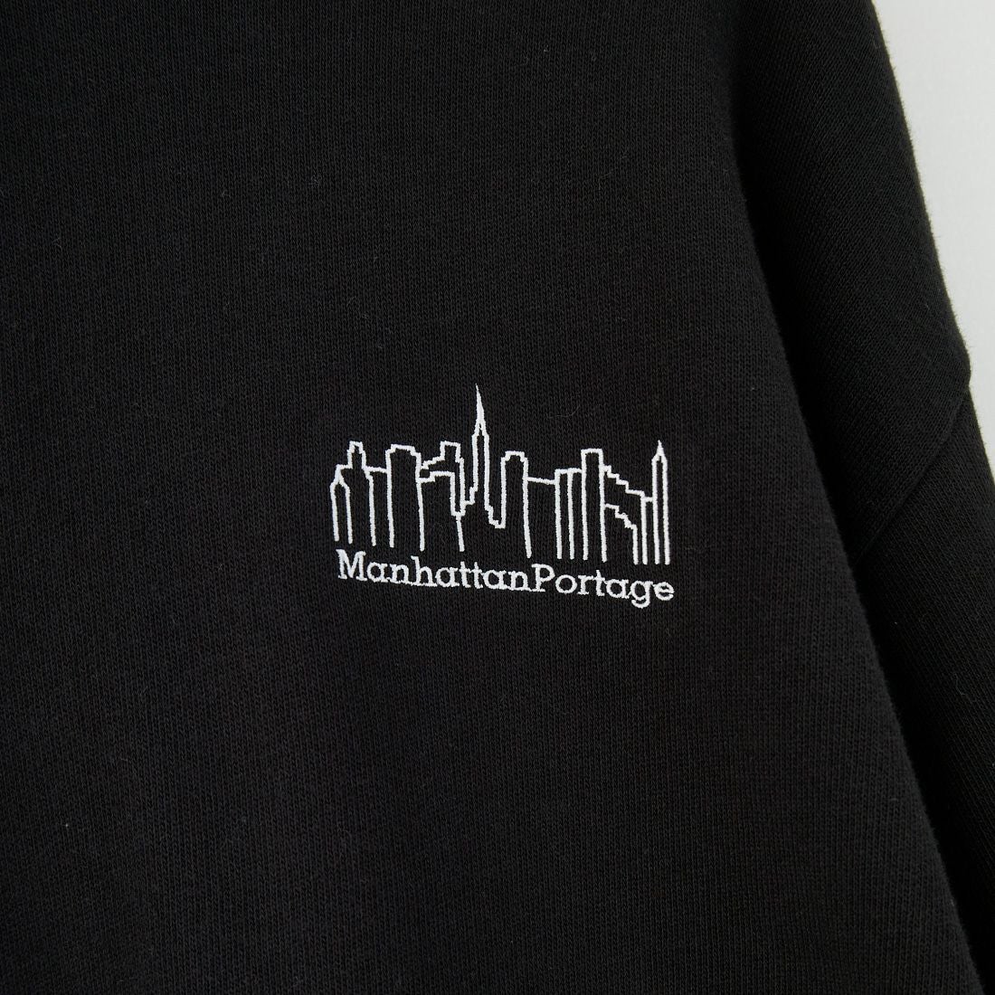 MANHATTAN PORTAGE [マンハッタンポーテージ] ロゴ刺繍スウェットフーディ [MP-M599] 09 BLACK
