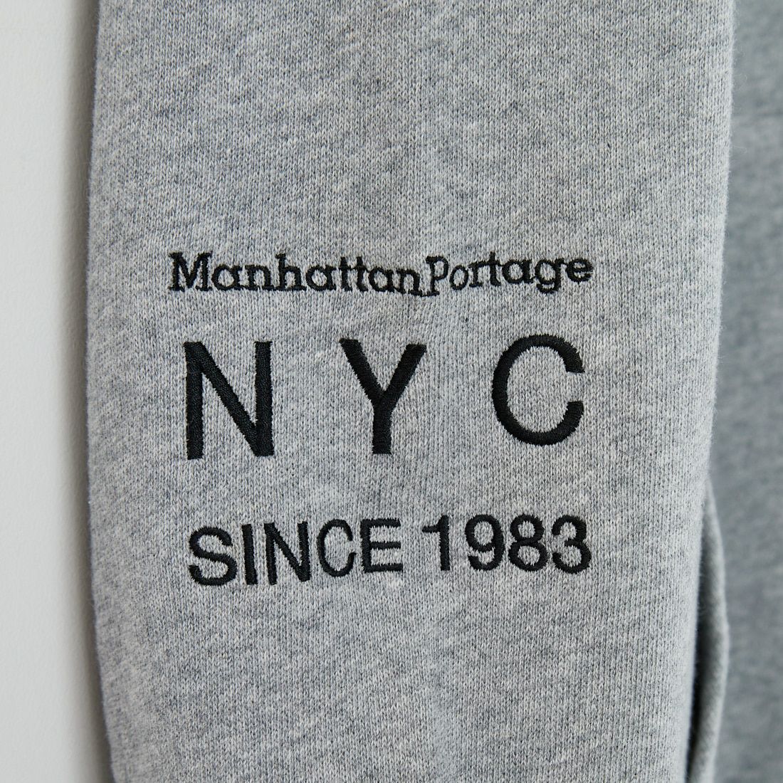 MANHATTAN PORTAGE [マンハッタンポーテージ] ロゴ刺繍スウェットフーディ [MP-M599] 04 H.GRAY