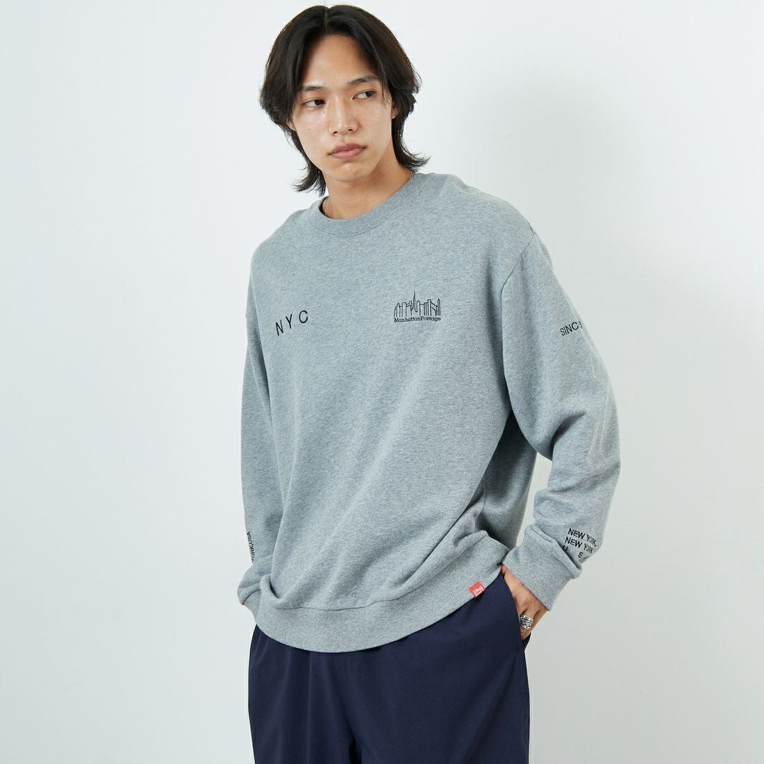 04 H.GRAY&&モデル身長：179cm 着用サイズ：L&&