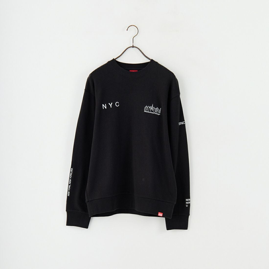 MANHATTAN PORTAGE [マンハッタンポーテージ] ロゴ刺繍スウェット [MP-M598] 09 BLACK