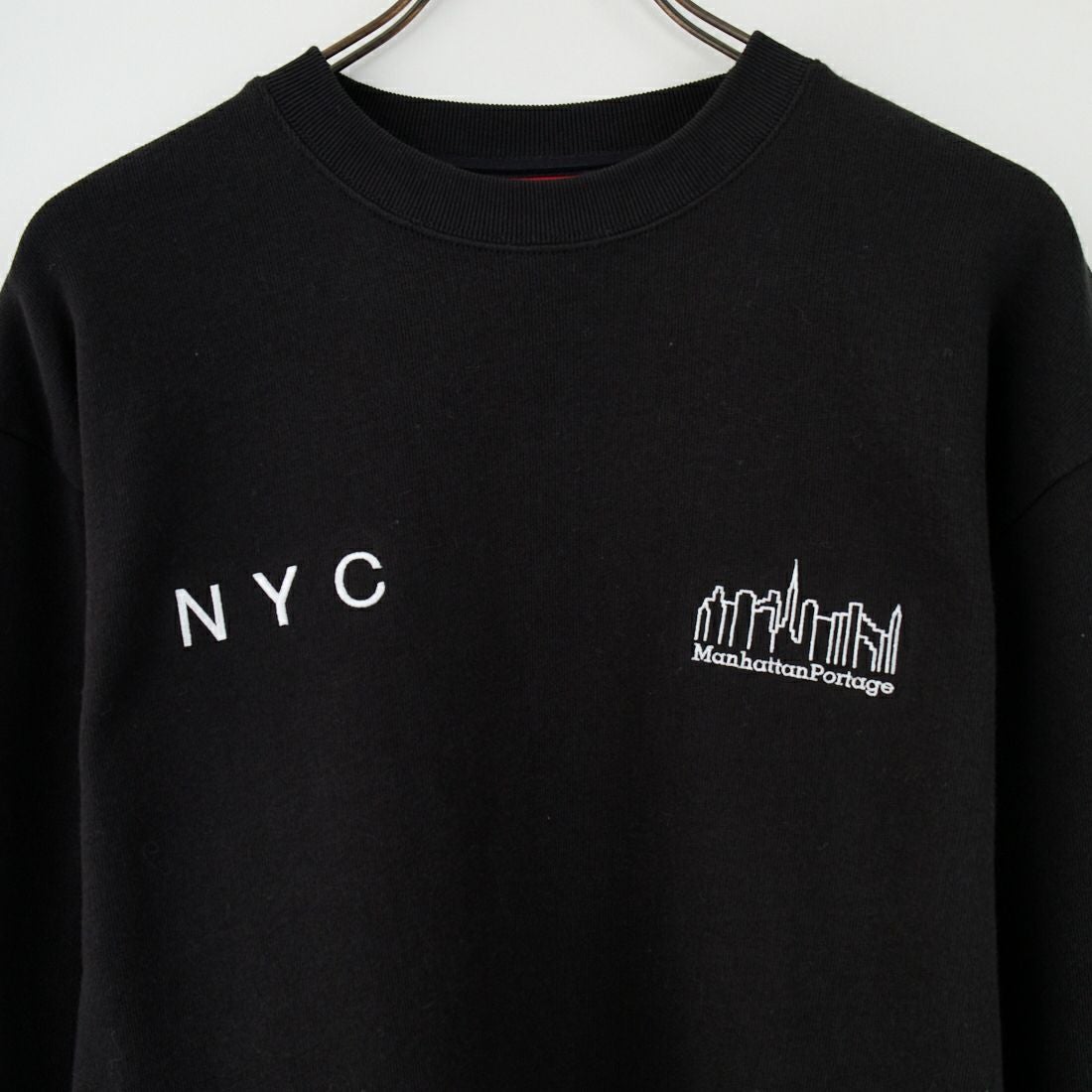 MANHATTAN PORTAGE [マンハッタンポーテージ] ロゴ刺繍スウェット [MP-M598] 09 BLACK