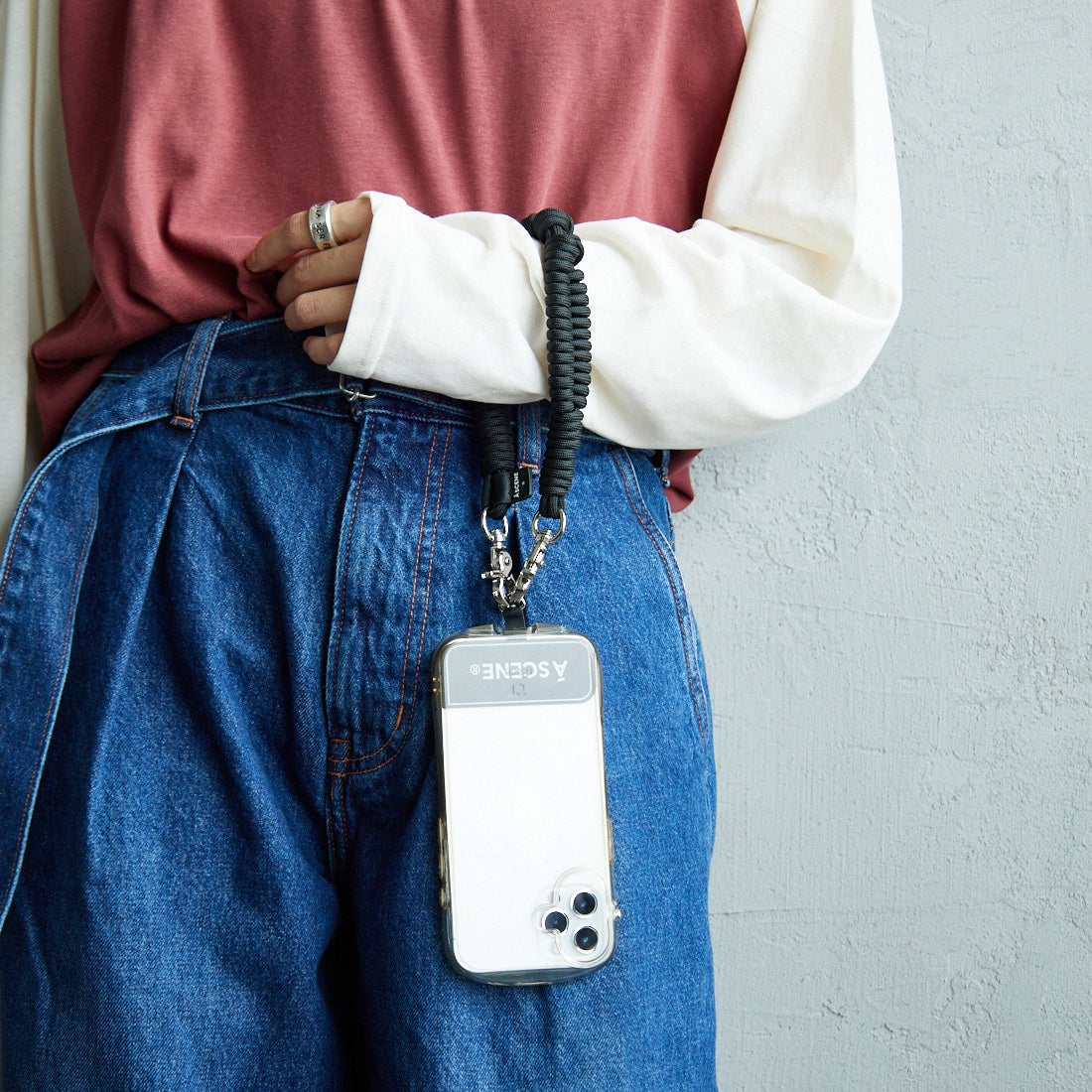 A SCENE [エーシーン] デザインパラコードストラップ [AS03-013] BLACK