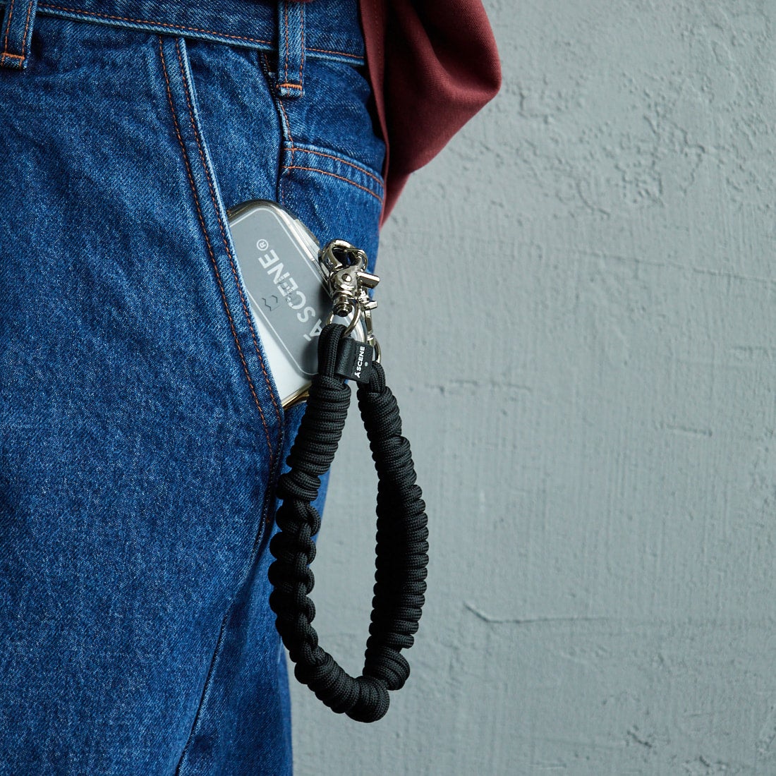 A SCENE [エーシーン] デザインパラコードストラップ [AS03-013] BLACK