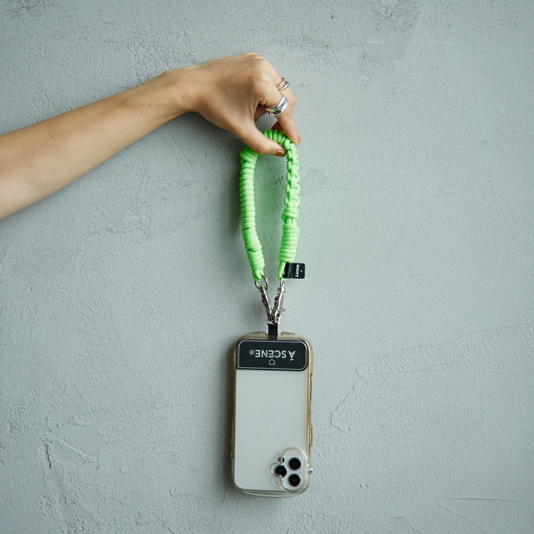 A SCENE [エーシーン] デザインパラコードストラップ [AS03-013] NEON GREEN