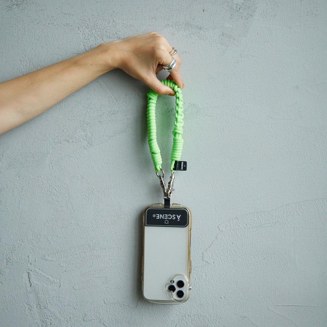 A SCENE [エーシーン] デザインパラコードストラップ [AS03-013] NEON GREEN