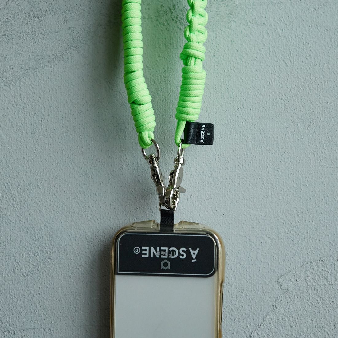 A SCENE [エーシーン] デザインパラコードストラップ [AS03-013] NEON GREEN