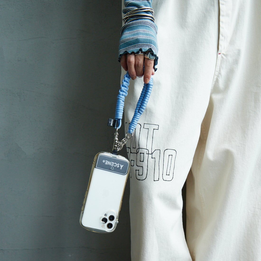 A SCENE [エーシーン] デザインパラコードストラップ [AS03-013] LT.BLUE