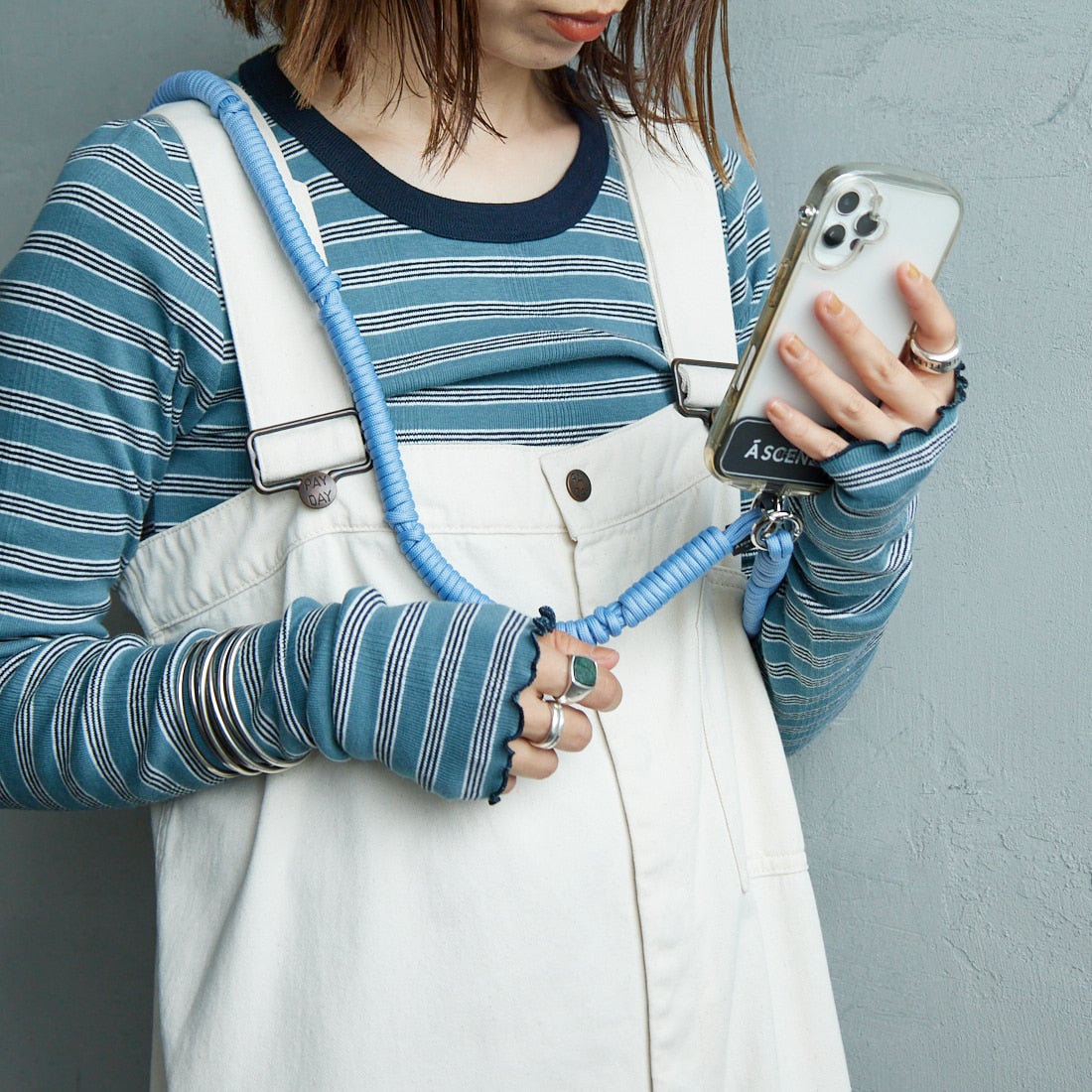 A SCENE [エーシーン] デザインパラコードショルダー [AS03-011] LT.BLUE