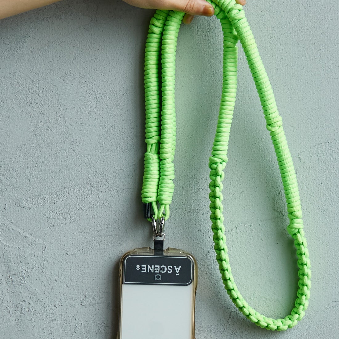 A SCENE [エーシーン] デザインパラコードショルダー [AS03-011] NEON GREEN