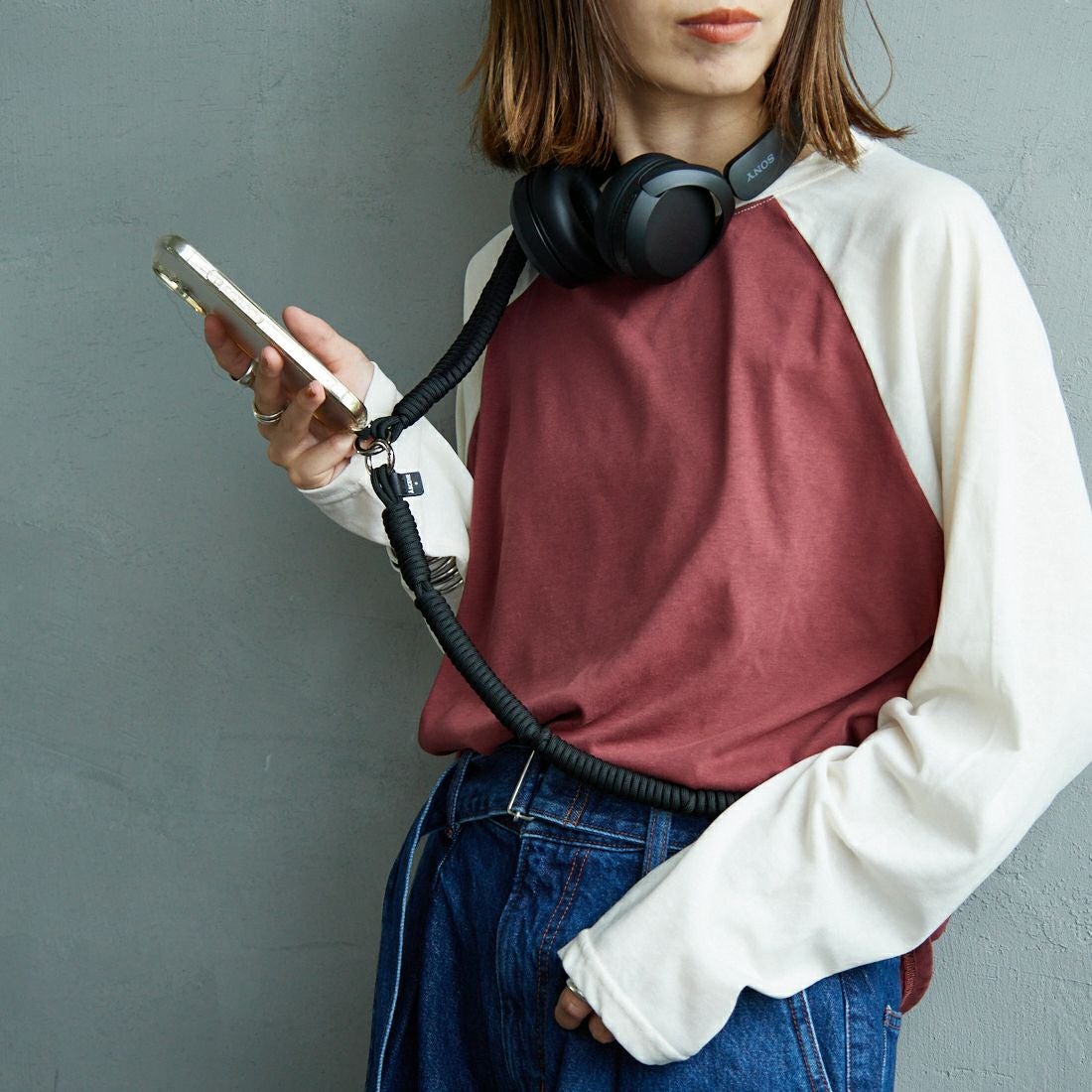 A SCENE [エーシーン] デザインパラコードショルダー [AS03-011] BLACK