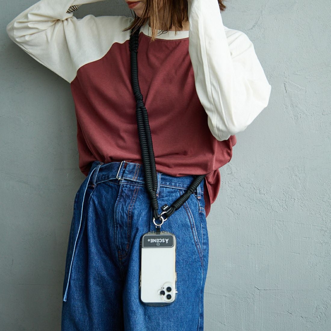 A SCENE [エーシーン] デザインパラコードショルダー [AS03-011] BLACK