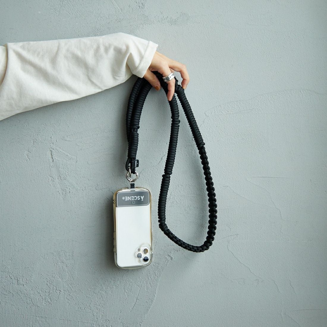 A SCENE [エーシーン] デザインパラコードショルダー [AS03-011] BLACK