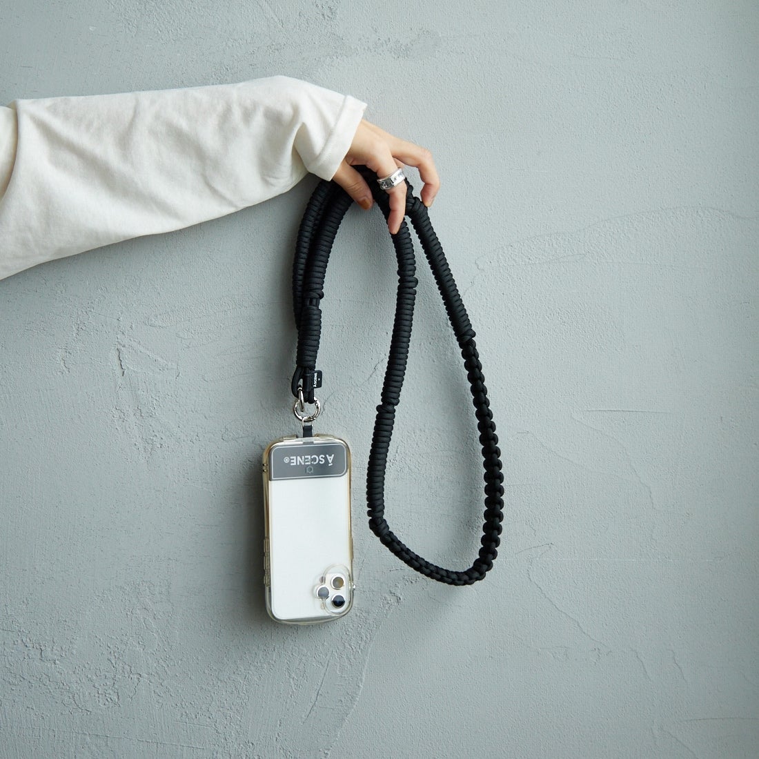 A SCENE [エーシーン] デザインパラコードショルダー [AS03-011] BLACK