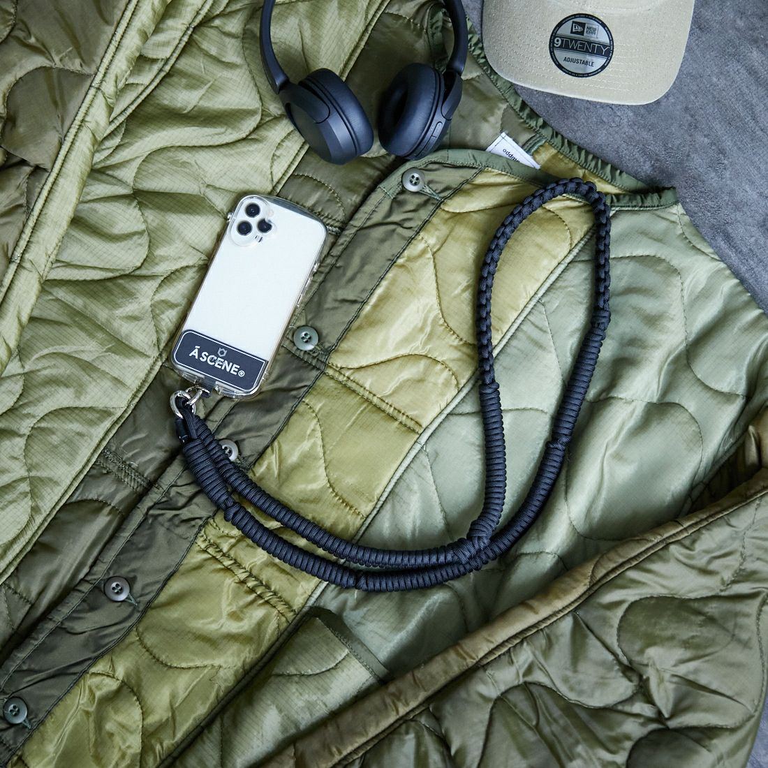 A SCENE [エーシーン] デザインパラコードショルダー [AS03-011] BLACK