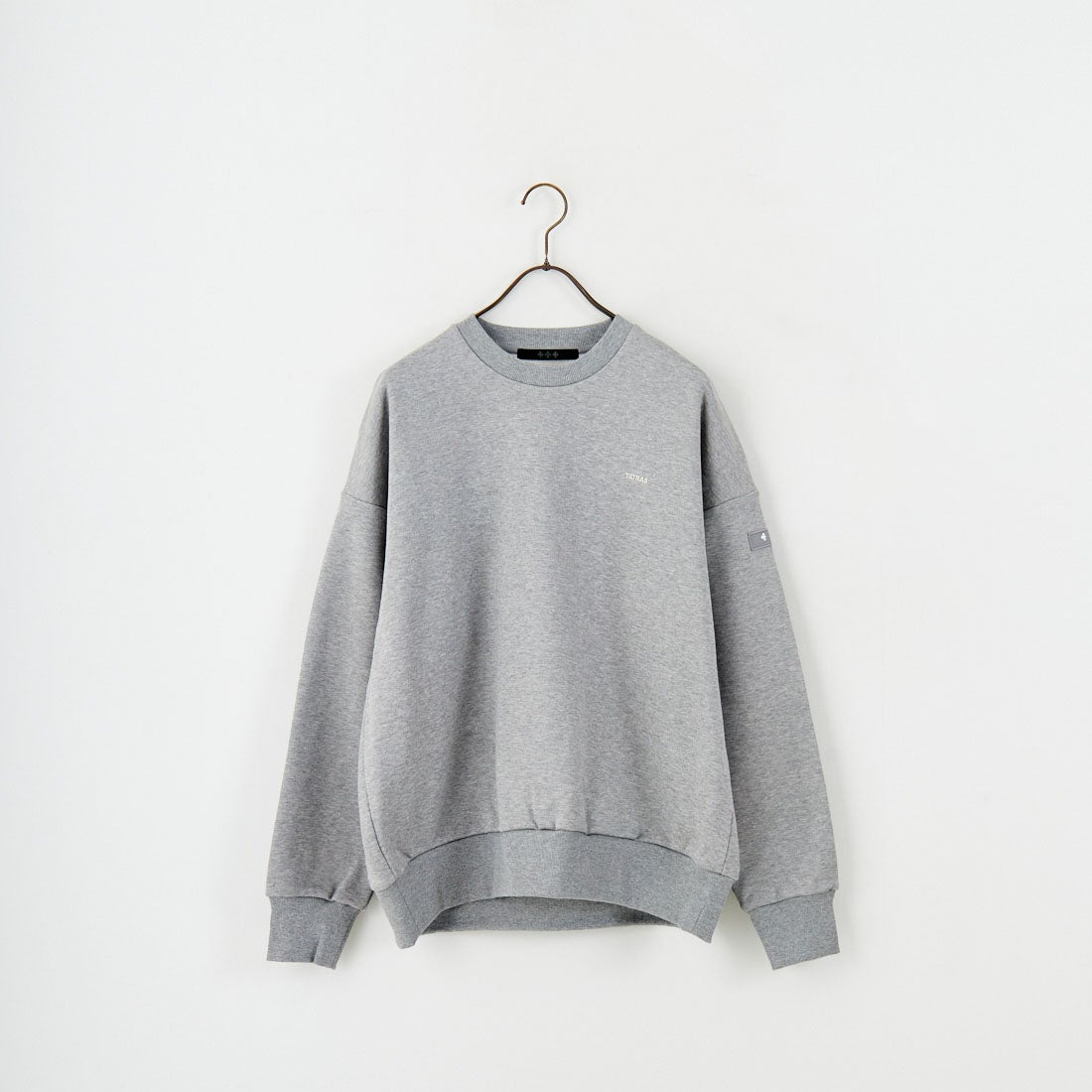 TATRAS [タトラス] 別注 LANIS ワンポイントロゴ クルーネックスウェット [MJXA0466063968-JF] 07 GRAY