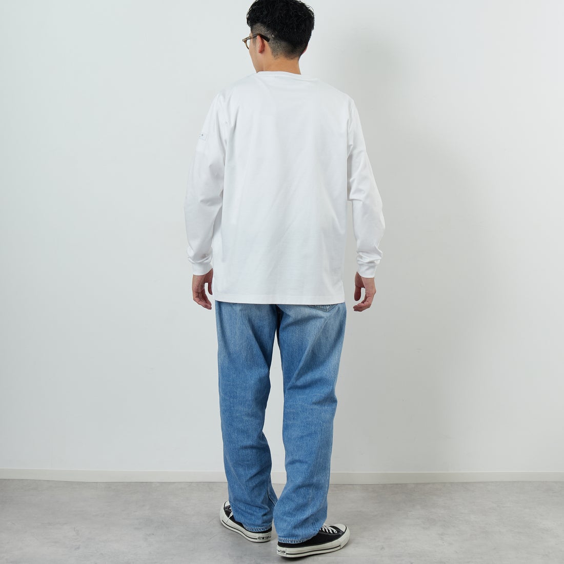 TATRAS [タトラス] OSMO ロングスリーブTシャツ [MJXA0377083588] WHITE &&モデル身長：168cm 着用サイズ：1&&